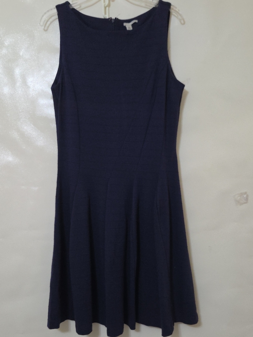 Halogen Women's Sleeveless Navy Fit-and-Flare Dress - Size M